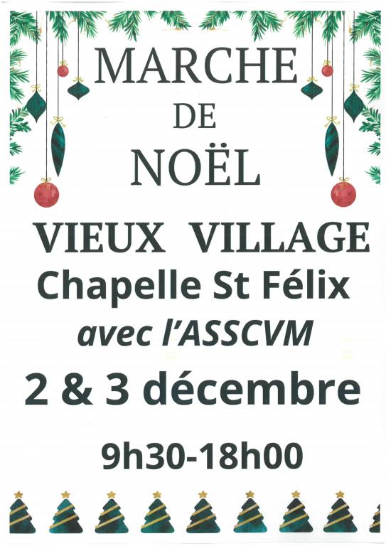 MARCHE DE NOEL - VIEUX VILLAGE - 2&3 DECEMBRE 2023